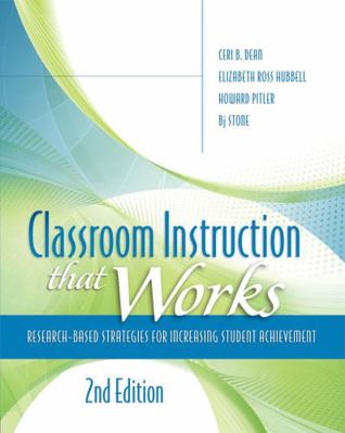 Classroom Instruction That Works: Research-Base... 1416613625 Book Cover