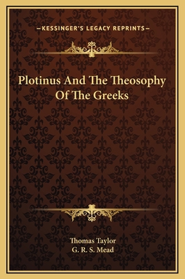 Plotinus And The Theosophy Of The Greeks 1169209688 Book Cover