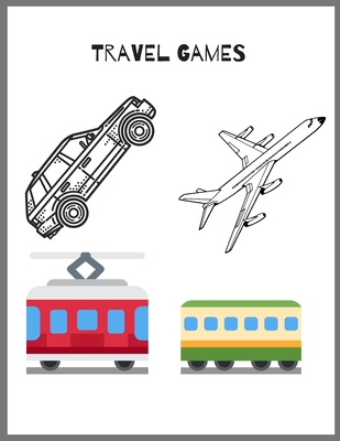 Travel Games: Travel Games Book, Over 5 Games, ... 1700395866 Book Cover