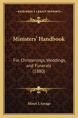 Ministers' Handbook: For Christenings, Weddings... 1165473909 Book Cover