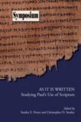 As It Is Written: Studying Paul's Use of Scripture 1589833597 Book Cover