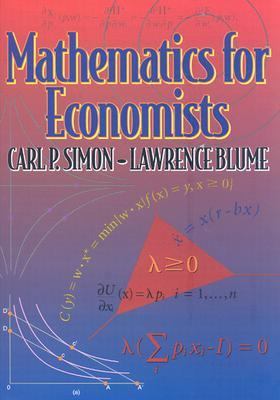 Mathematics for Economists 0393957330 Book Cover