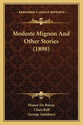 Modeste Mignon And Other Stories (1898) 1164196715 Book Cover