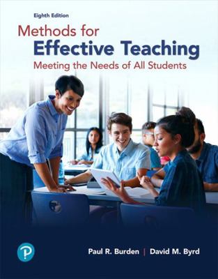 Methods for Effective Teaching: Meeting the Nee... 0134691806 Book Cover