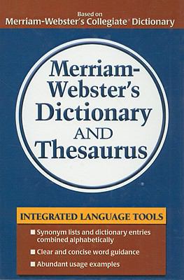 Merriam-Webster's Dictionary and Thesaurus 0756988411 Book Cover