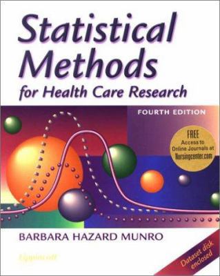 Statistical Methods for Health Care Research: W... 0781746272 Book Cover
