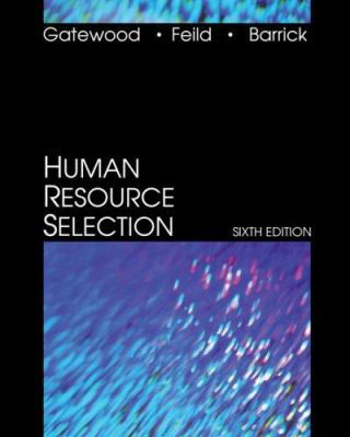 Human Resource Selection 032420728X Book Cover