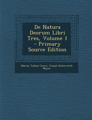 de Natura Deorum Libri Tres, Volume 1 - Primary... [Italian] 1294011502 Book Cover