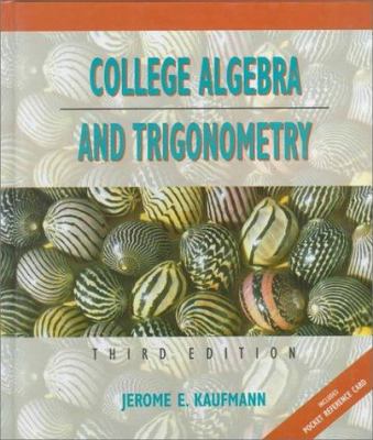 College Algebra and Trigonometry/Includes Pocke... 0534935257 Book Cover