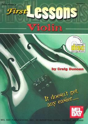 Mel Bay First Lessons Violin Book/CD Set 0786618051 Book Cover