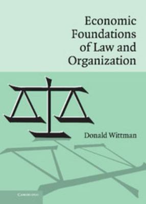 Economic Foundations of Law and Organization 0521859174 Book Cover