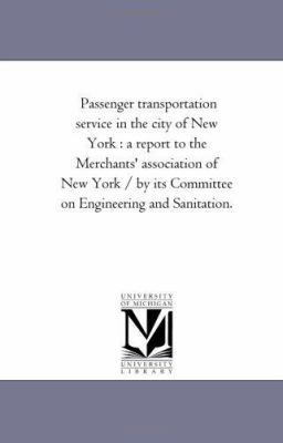 Passenger Transportation Service in the City of... 1425521460 Book Cover