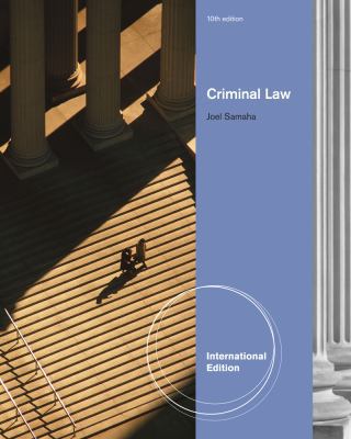 Criminal Law 0495812358 Book Cover