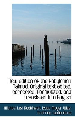 New Edition of the Babylonian Talmud. Original ... 1117458768 Book Cover