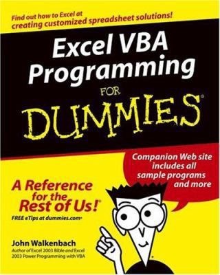 Excel VBA Programming for Dummies 0764574124 Book Cover
