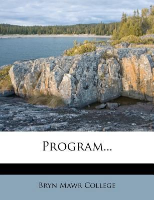 Program... 1275021980 Book Cover