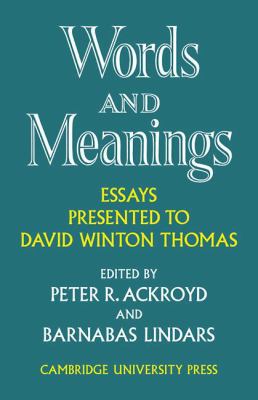 Words and Meanings 0521112052 Book Cover
