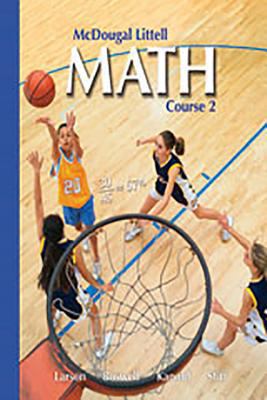 McDougal Littell Middle School Math, Course 2: ... 0618508155 Book Cover