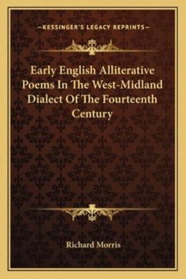 Early English Alliterative Poems In The West-Mi... 1163271330 Book Cover