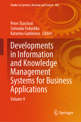 Developments in Information and Knowledge Manag... 303195954X Book Cover