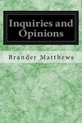 Inquiries and Opinions 1979957061 Book Cover