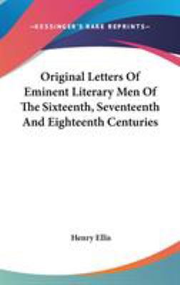 Original Letters Of Eminent Literary Men Of The... 0548094101 Book Cover