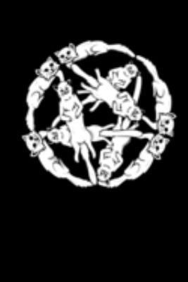Notizbuch: Gothic Katzen Pentagramm Satan Lustiges Geschenk 120 Seiten, 6X9 (Ca. A5), Punktraster 1695879090 Book Cover