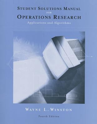 Student Solutions Manual for Winston's Operatio... 0534423604 Book Cover