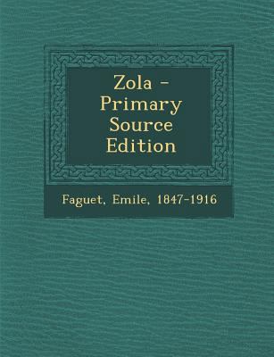 Zola - Primary Source Edition [French] 1294080490 Book Cover