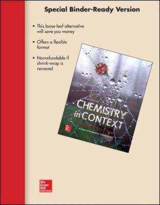 Loose Leaf Version for Chemistry in Context 0073520675 Book Cover