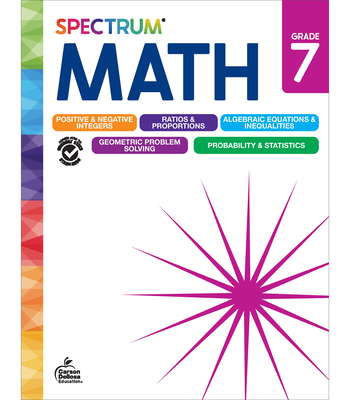 Spectrum Math Workbook, Grade 7 1483871509 Book Cover