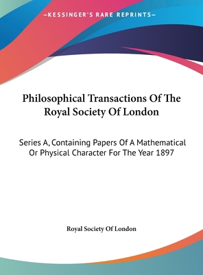 Philosophical Transactions of the Royal Society... 116166288X Book Cover