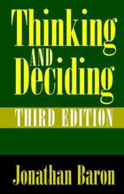 Thinking and Deciding 0521650305 Book Cover