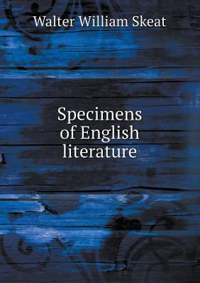Specimens of English Literature 5518673345 Book Cover