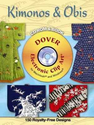 Kimonos and Obis CD-ROM and Book (Dover Electro... 0486990125 Book Cover
