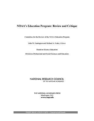 Noaa's Education Program: Review and Critique 0309151236 Book Cover