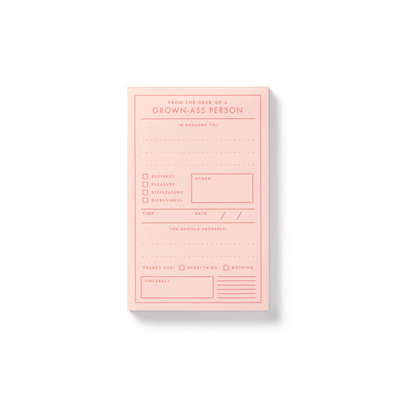 Grown-Ass Person Memo Pad 0735370710 Book Cover