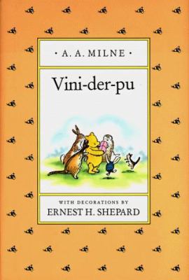 Vini-Der-Pu, a Yiddish Version of Winnie-The-Pooh [Yiddish] 0525463380 Book Cover