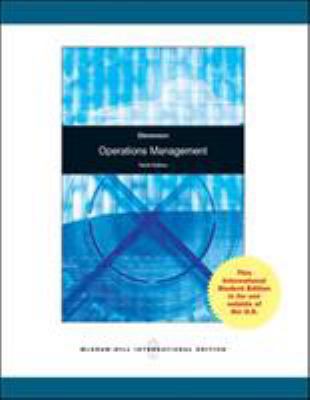 Operations Management (McGraw-Hill/Irwin Series... B01CMY89FY Book Cover