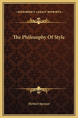 The Philosophy Of Style 1169195679 Book Cover
