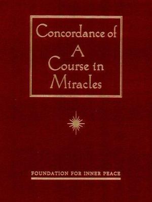 Concordance of a Course in Miracles 0670869953 Book Cover