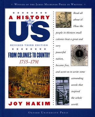 A History of Us: From Colonies to Country: 1735... 0195188969 Book Cover