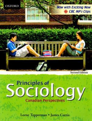 Principles of Sociology: Canadian Perspectives 0195429826 Book Cover