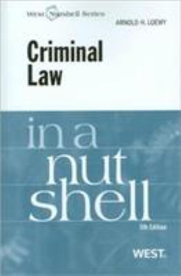 Criminal Law in a Nutshell 0314194967 Book Cover