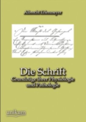 Die Schrift [German] 3845724242 Book Cover