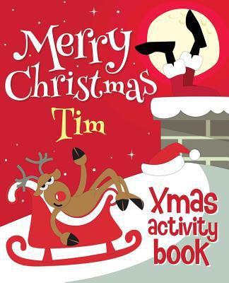 Merry Christmas Tim - Xmas Activity Book: (Pers... 1981269258 Book Cover