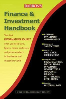 Barron's Finance & Investment Handbook 0764159925 Book Cover