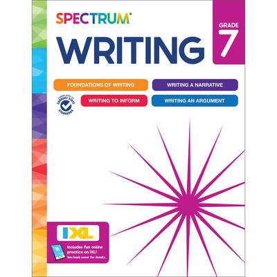 Spectrum Writing Workbook, Grade 7 148387821X Book Cover