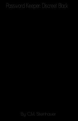 Password Keeper: Discreet Black 1088795765 Book Cover