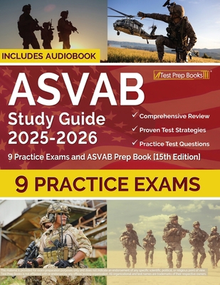 ASVAB Study Guide 2025-2026: 9 Practice Exams a... 1637750358 Book Cover
